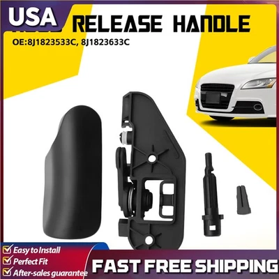 Para Audi TTRS TT 2006-2014 Coupe/Roadster 8J1823633C Capô Cabo Liberação Conjunto LHD - Imagem 1 de 4