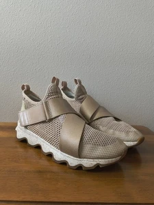 Sorel Womens Kinetic Impact Beige Rose Strap Sneakers Shoes NL3682-125 Size 9 - Picture 1 of 6