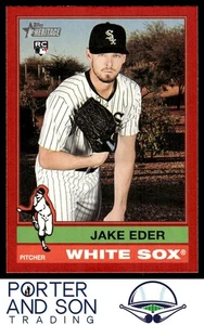 Jake Eder RC Red 2025 Topps Heritage #95 Chicago White Sox Baseball Card - Picture 1 of 2