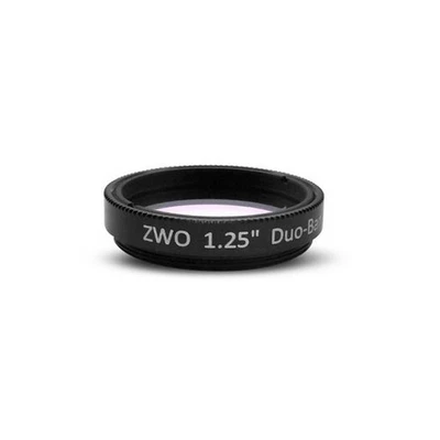 ZWO Duo-Band Narrowband Light Pollution Reduction Imaging Filter - 1.25" - Image 1 of 4