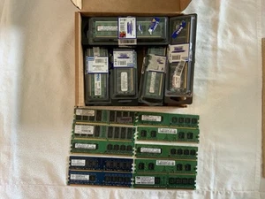 Set of 21 Memory 1GB 512MB 256MB Kingston Hynix Samsung Promos Elpida Nanya - Picture 1 of 10