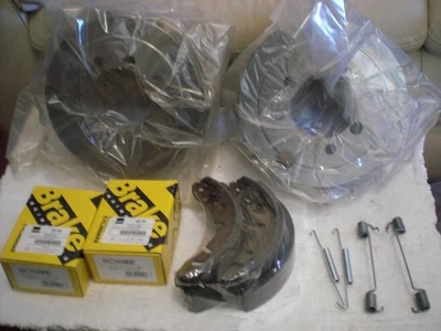MG MIDGET BRAKE SHOES , WHEEL CYLINDERS , RETURN SPRINGS & BRAKE DRUMS,1975-1980 - Image 1 of 2