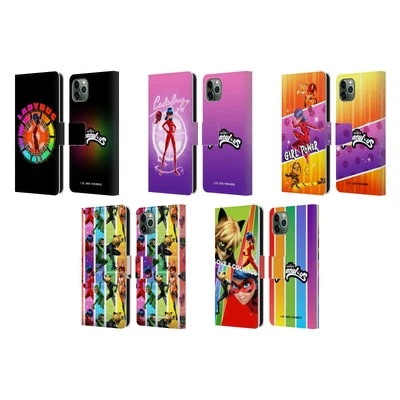 MIRACULOUS TALES OF LADYBUG & CAT NOIR GRAPHICS LEATHER BOOK CASE APPLE iPHONE - Image 1 of 4