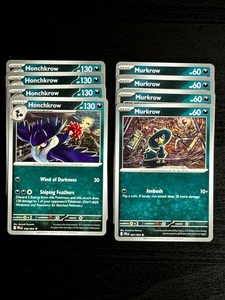 Pokemon - Murkrow/Honchkrow playset - 057,058/094 - NM Raw - Pack of 8 cards - Picture 1 of 1