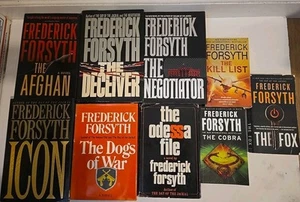 Frederick Forsyth Lot Of 9 Novels - 6 Hardcover & 3 Paperback & w/The Negotiator - Picture 1 of 11