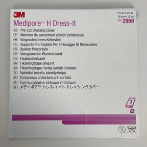 3M Medipore H Dress-It Pre-Cut Dressing. 2956. 15cm x 15cm (5 7/8" x 5 7/8”. - Picture 1 of 8