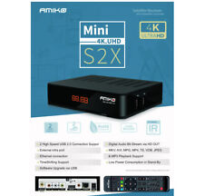 Amiko Mini 4K UHD S2X H.265 HEVC FTA レシーバー STB 2X USB ポート NTP DVB-S2X USALS