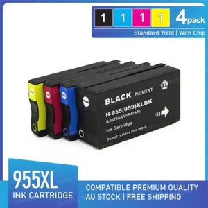 4x Non-OEM Ink 955XL for HP Officejet Pro 7720 7730 7740 8210 8710 8720 8730 - Picture 1 of 1