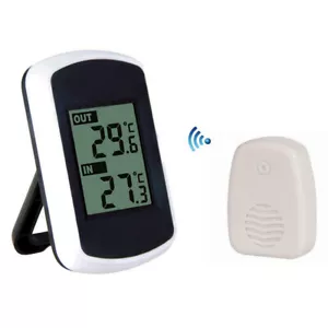 Funk Wetterstation Thermometer mit Innen & Außentemperatur Sensor Thermometer - Bild 1 von 14
