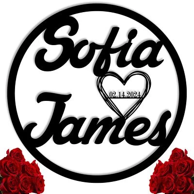 Customized Wedding Sign, Rustic Wedding Decor,Personalized Wedding Gifts - Image 1 of 4