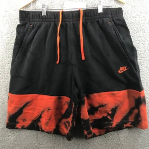 Nike Club Graphic French Terry Shorts Black Tie Dye DM7941 891 Men's Size S - Picture 1 of 10