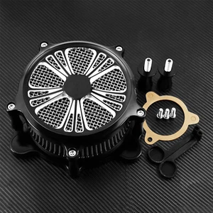 Motorcycle Air Cleaner Gray Intake Filter Fit For Harley Softail 2018 Touring - Picture 1 of 6