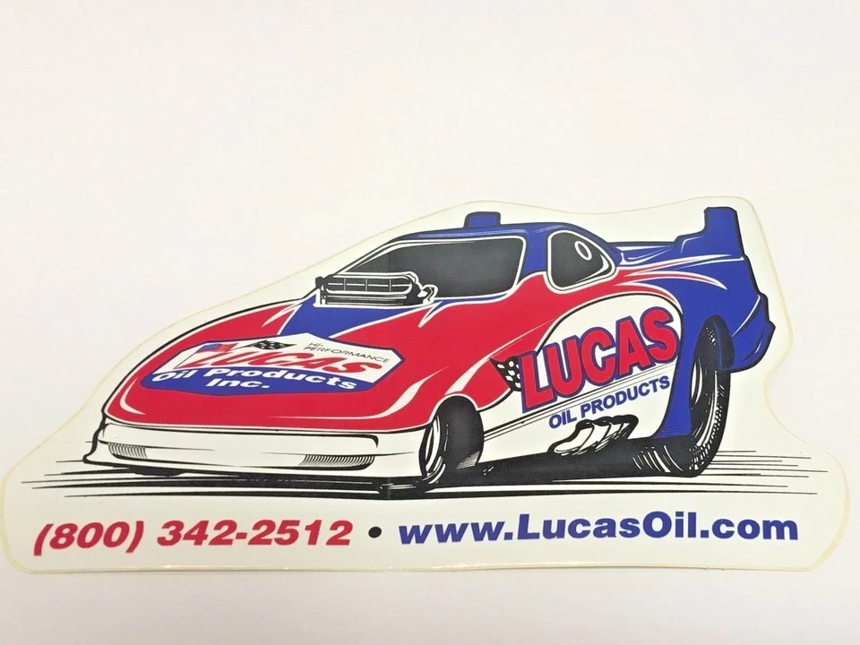 LUCAS OIL Funny Car - Original Vintage Racing Decal/Sticker Foto 1 de 1