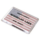 FRIDGE MAGNET - Woodcliff Lake - Bergen, New Jersey - USA Flag