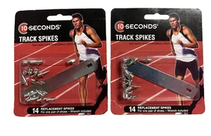 Lot2-10 Seconds 28 Replacement Track Spikes 3/8" Pyramid Running Asphalt Sprint - Picture 1 of 2