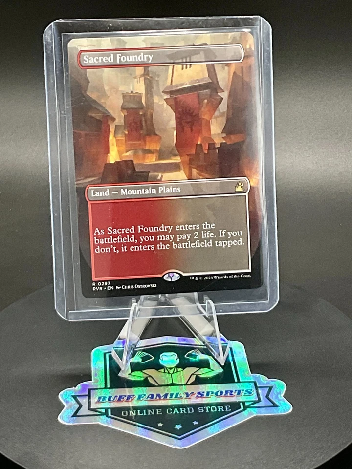 MTG Regular Borderless Rare SACRED FOUNDRY Ravnica Remastered RVR 0297 - Image 1 of 1