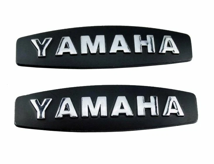 Tank Emblem Badge YAMAHA Quality Universal Silver Self Adhesive 99-137 - Image 1 of 1