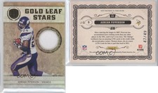 2011 Panini Gold Standard Gold Leaf Stars Materials /49 Adrian Peterson #9
