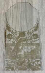 Vintage Ingraham Gingerbread Wall Clock Front Door Glass 6.25" X 12.75" Peacock - Picture 1 of 6