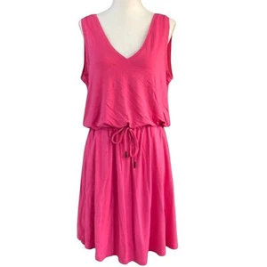 Sweaty Betty Women's Dress Sz S Pink Drawstring Waist Viscose Take It Easy - Picture 1 of 8