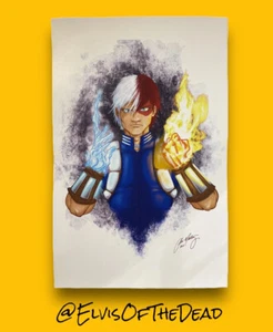 Todoroki-My Hero Academia-Fanart Print-Original Work-11”x17” - Picture 1 of 2