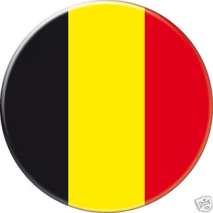 BELGIQUE BELGIUM DRAPEAU FLAG PAYS COUNTRY Ø38MM PIN BADGE BUTTON - Picture 1 of 2