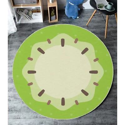 Kiwi Rug,Fruit Rug,Kiwi Round Rug,Kiwi Circle Rug,Circle Rug,Round Rug,Popular - Image 1 of 4