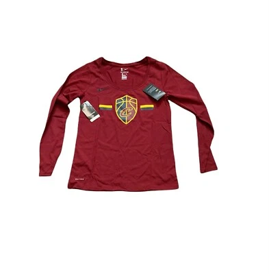 NWT NEW Cleveland Cavaliers Nike Women's Long Sleeve Essental Logo Shirt XS - Image 1 of 2