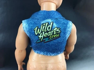 Wild Hearts Crew Curvy Fashionista Doll Clothes Denim Cropped Jacket Vest - Picture 1 of 3
