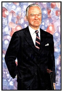 Wellington Mara Signed Goal Line Art Card GLAC Autographed Giants PSA/DNA *85601