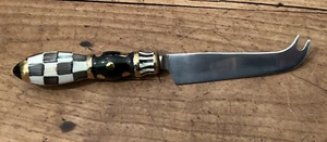 MacKenzie-Childs Courtly Check Cheese Knife Porcelain Handle Unused - Picture 1 of 4