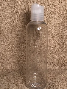 4 Unzen klare PET Runde Kugel Flaschen 20/410 Natürliche Glatte Scheibe Deckel 6 Flaschen - Bild 1 von 2