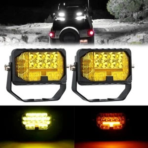 Par de focos de trabajo LED ámbar de 3"" Auxbeam DRL para camioneta todoterreno - Imagen 1 de 12