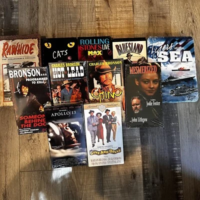 VHS Movies Western Military Musical Action Lot of 11 Factory Sealed VHS DVD - Image 1 of 4