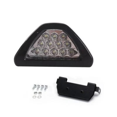 Universal 3rd F1 12 LED Strobe Rear Bumper Tail Brake Stop Light Clear Fog Lamps - Image 1 of 4