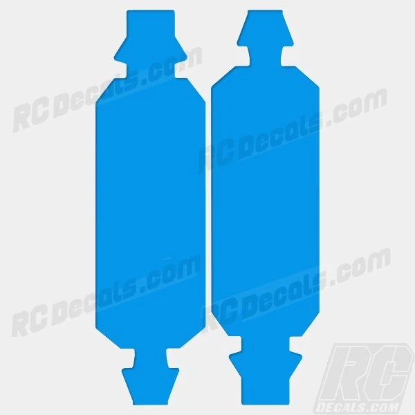 LOSI 5IVE T 4WD TRUCK CHASSIS PROTECTOR WRAP GRAPHIC SOLID CYAN BLUE LOSB2540 - Image 1 of 1