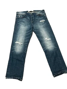 Abercrombie Fitch Womens Perfect Stretch Blue Denim Distressed Jeans W29 L29- 8 - Picture 1 of 8