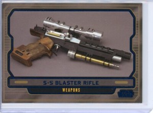 2013 STAR WARS Galactic Files 2 S-5 BLASTER RIFLE Blue Foil Parallel #259/350