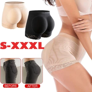 Women Padded Fake Ass Shapewear Underwear Body Shaper Boyshorts Panties Briefs - Picture 1 of 33