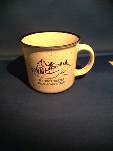 MY GOD IS GREATER THAN MY MOUNTAINS MUG - Picture 1 of 10