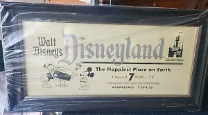 Walt Disney's Disneyland Park Retro Eras 1950 Disney 100 Corniciato Arte da parete nuovo - Foto 1 di 2