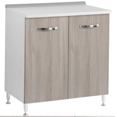 Mobile per Cucina Componibile in Legno Olmo Dispensa 80 cm Larghezza - Immagine 1 di 4