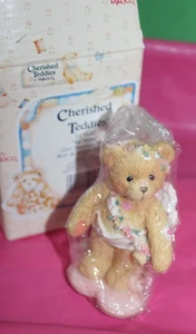 Enesco Cherished Teddies Be Mine Girl Bear With Bow And Arrow Figurine 1994 - Picture 1 of 4