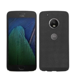 Motorola Moto G5 Plus Hard-Case Etui na telefon komórkowy Futerał ochronny Cover Bumper Czarny Matowy - Zdjęcie 1 z 6