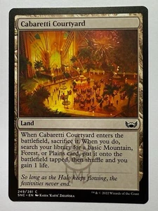 Cabaretti Courtyard (249) Streets of New Capenna SNC MTG Magic - Picture 1 of 1