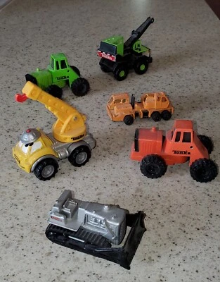 6 DIECAST MINI CONSTRUCTION VEHICLES-TONKA AND MORE-TOYS - Image 1 of 2