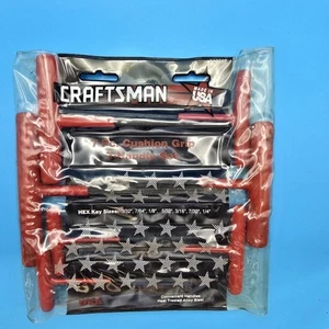 Craftsman 14pc 46297 Cushion Grip T-Handle Standard Hex Key Set 3/32" - 1/4" - Picture 1 of 6