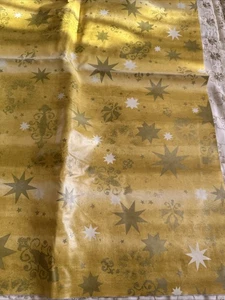 PVC Tischdecke Wachstuch Weihnachten Advent Sterne Glänzend Abwaschbar - Bild 1 von 4