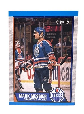 Mark Messier #65 Edmonton Oilers 1989-90 O-Pee-Chee Hockey - Image 1 of 2
