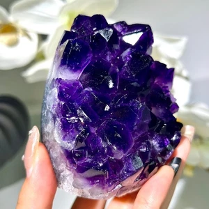 407G Uruguay Top Nivel Amatista Natural Amatista Bloque Terapia Espiritual - Imagen 1 de 14